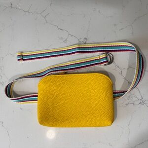 Nordstrom Yellow Belt Bag- Faux Leather